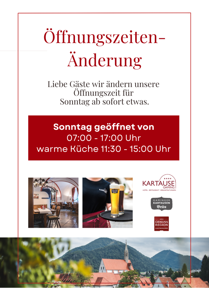 Sonntag ab 18.08.