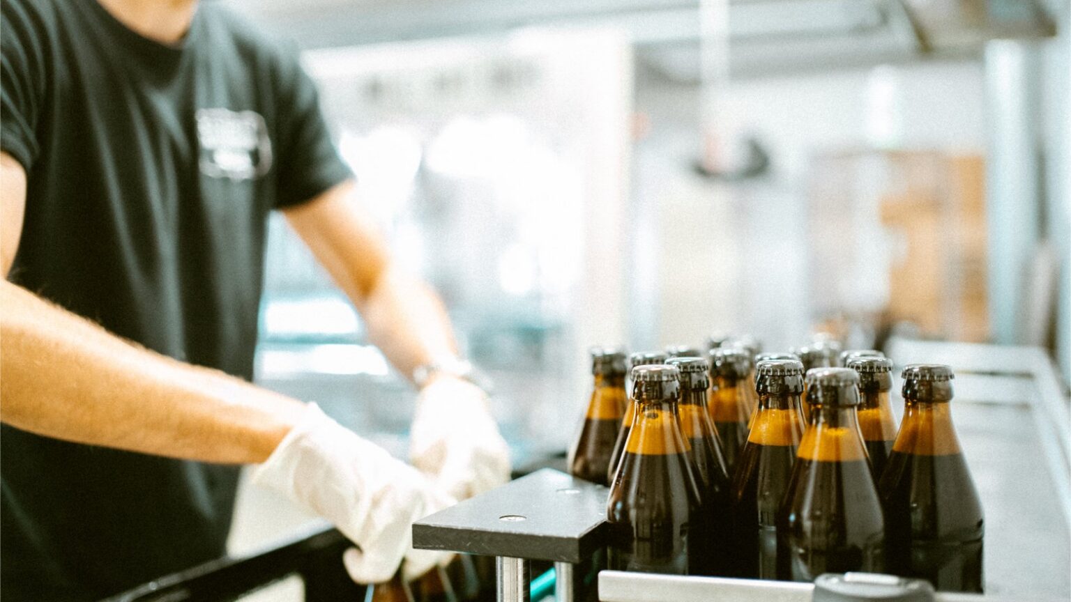 Bier als Geschenk: frisch abgefüllte Flaschen Gaminger Kartausenbräu in der Brauerei der Kartause Gaming